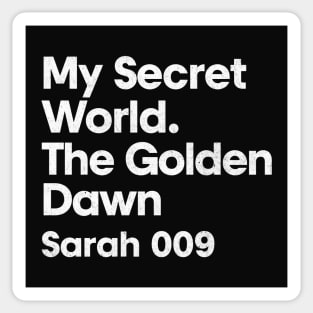 Sarah 009 - My Secret World - Minimalist Fan Design Sticker